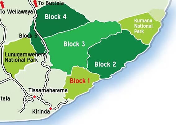 Comparison of Yala National Park Block 1 and Block 5/6 terrain and wildlife habitat