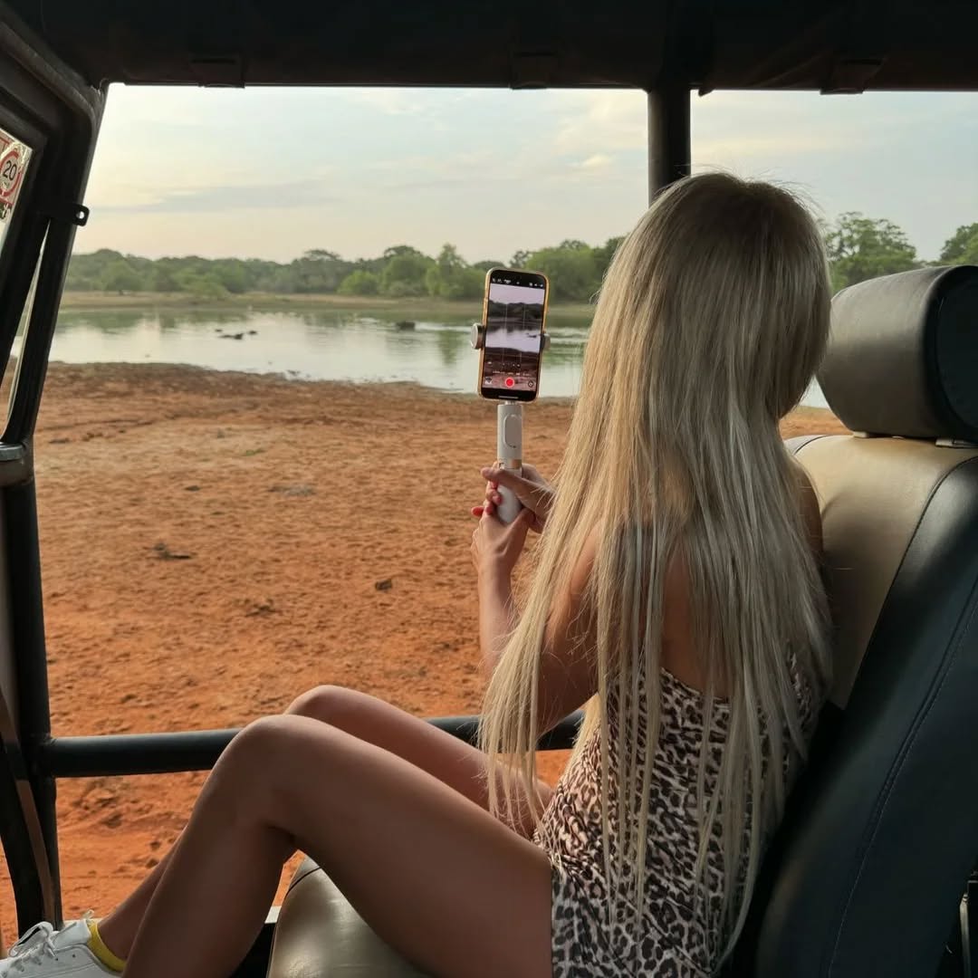 Young elephant encountered on a Yala jeep safari